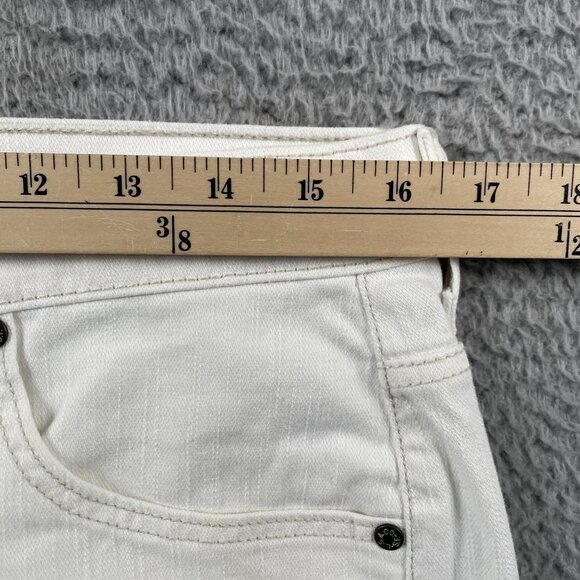 Y2K Levis 515 Womens 10 L Nouveau Bootcut White  Mid Rise Denim - Picture 6 of 10